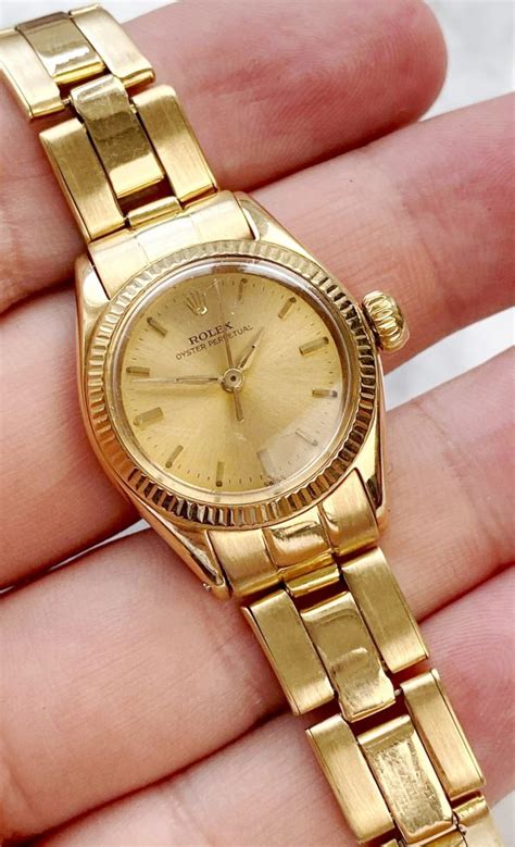 vintage gold ladies rolex watch|vintage ladies rolex watches 1950s.